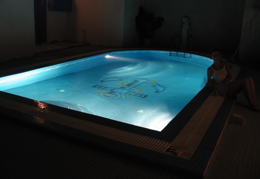Piscine à Santorin