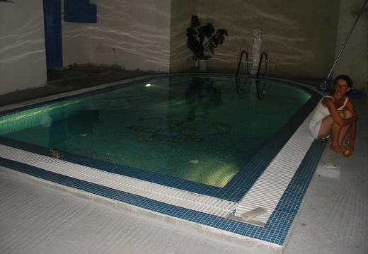 Piscine à Santorin