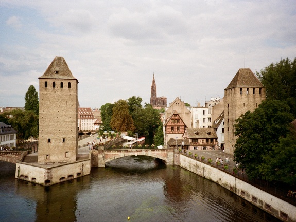 Strasbourg, vue des Ponts Couverts